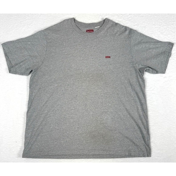 Supreme Other - SUPREME USA Men's XXL Small Box Cotton Heathered Gray Logo T-Shirt